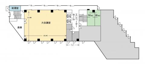 3階大会議室フロア図