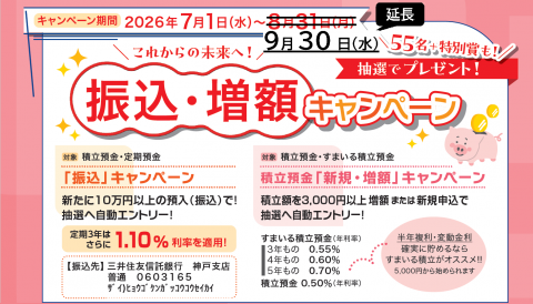 キャンペーン延長のチラシ