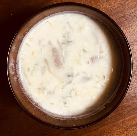 白菜と豆乳のスープ